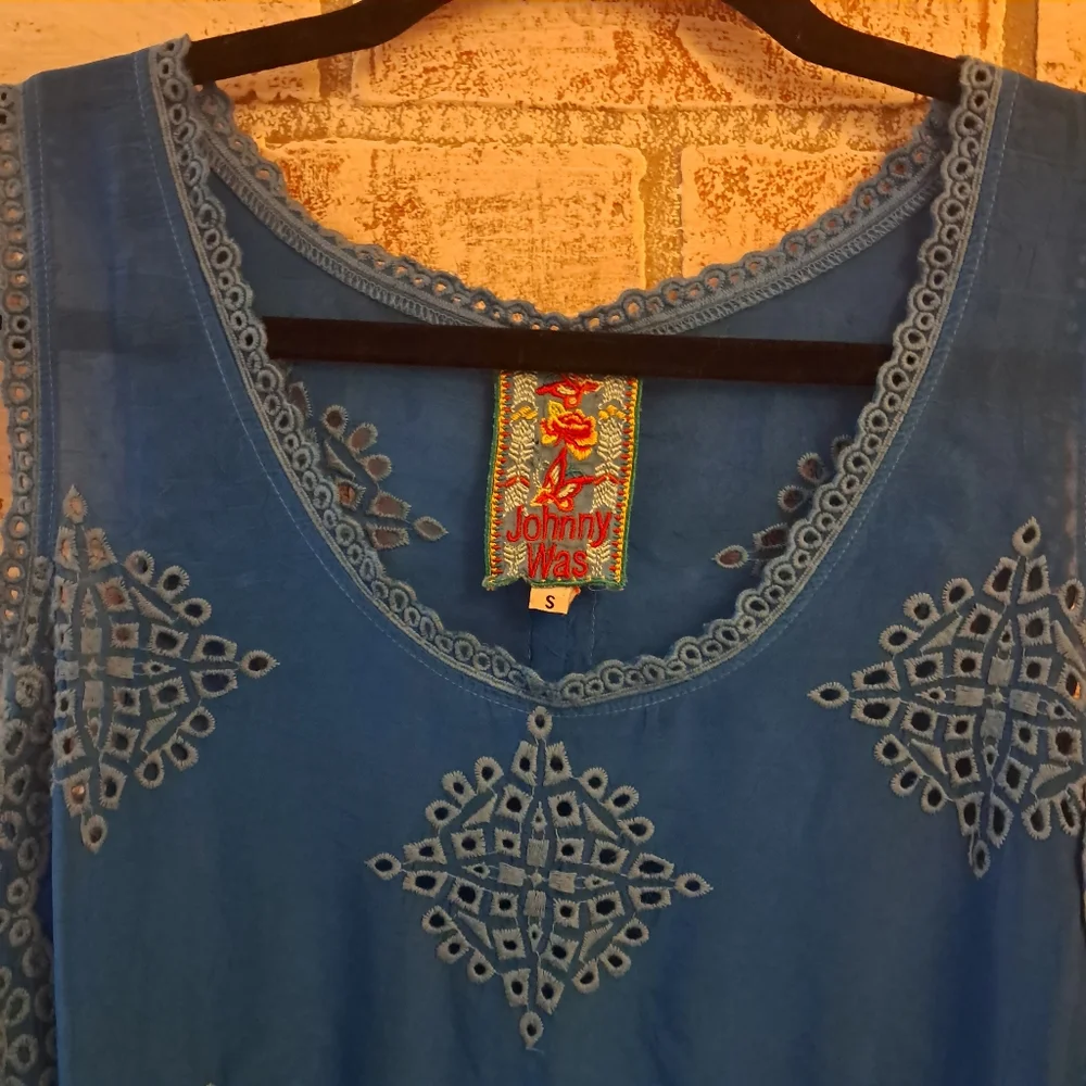 Johnny Was Embroidered Tank Top - Picture 6 of 13